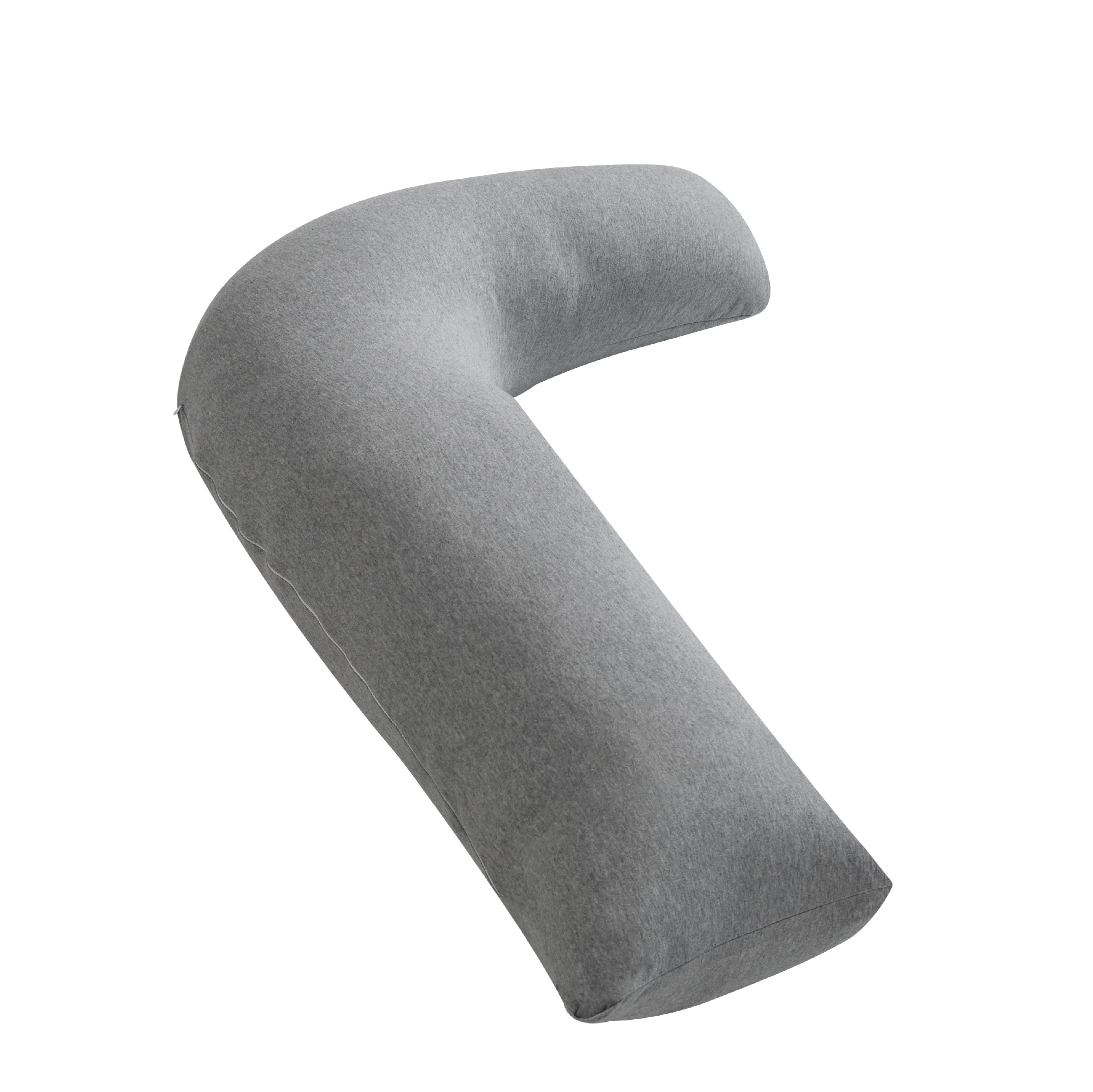 MOON Organic L Shaped Maternity Pillow-Light Grey
