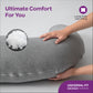 MOON Organic L Shaped Maternity Pillow-Light Grey