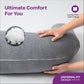 MOON Organic L Shaped Maternity Pillow-Light Grey
