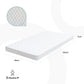 MOON Wooden Portable Crib Brown / Baby Crib Organizer  / Crib & Pram Mattress (Classic Foam Moses Basket Mattress)