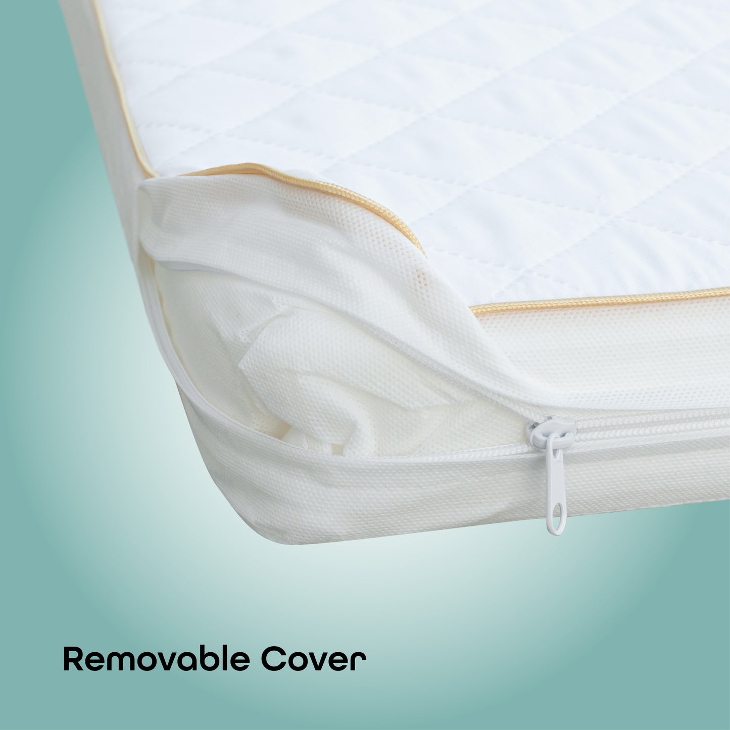 MOON Wooden Portable Crib Brown / Baby Crib Organizer  / Crib & Pram Mattress (Classic Foam Moses Basket Mattress)