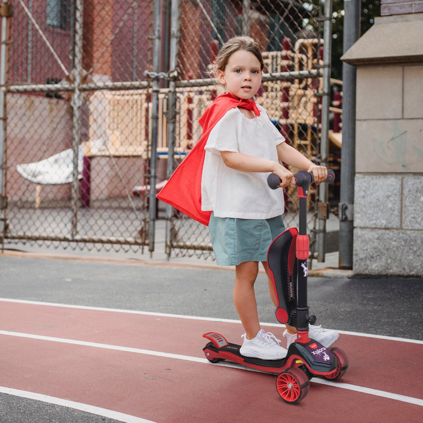 MOON Xplora Baby Scooter with seat- Red