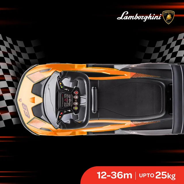MOON Lamborghini Essenza SC V12 Ride On, Yellow