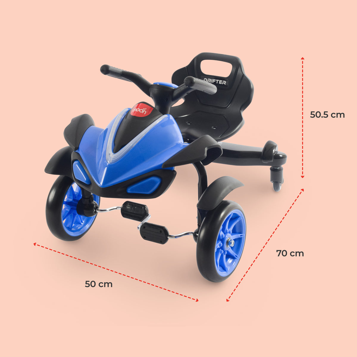 MOON Drift car - Red/Blue — The Moon Brand product image