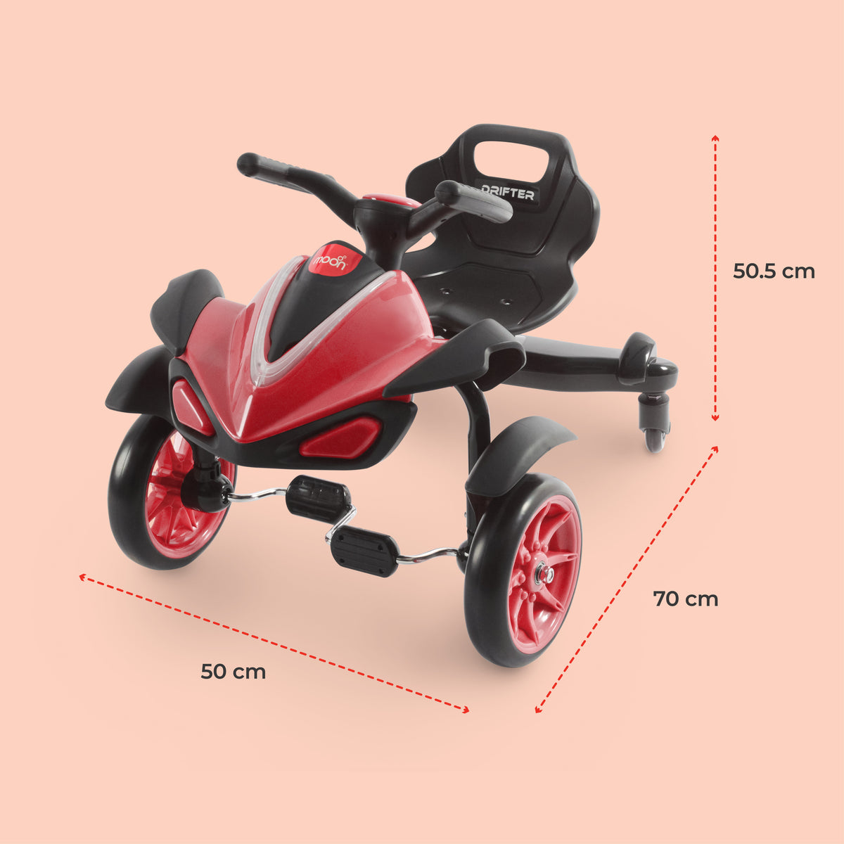 MOON Drift car - Red - The Moon Brand™