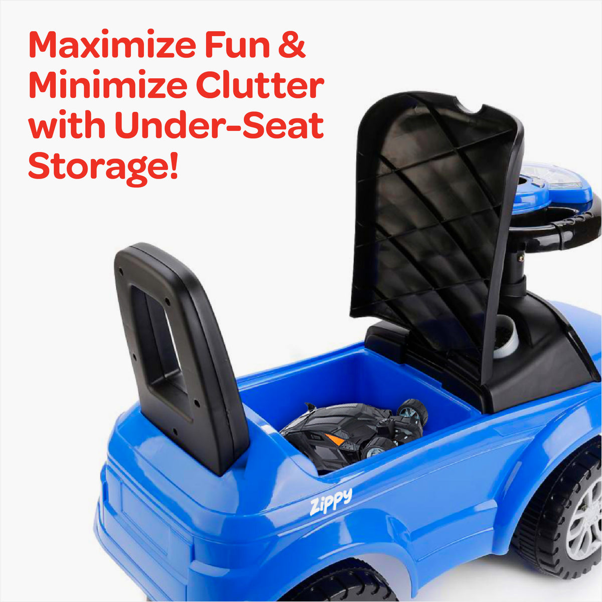 MOON Zippy Baby Sports Car, Blue — The Moon Brand product image