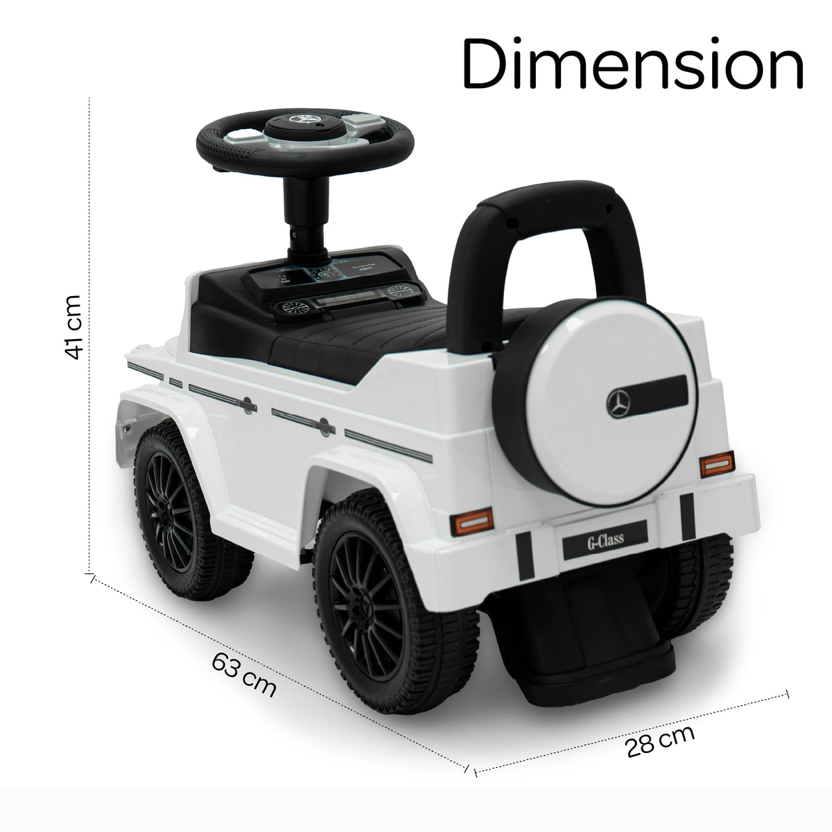 MOON Licensed Mercedes Ride on -white