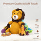 MOON Handcrafted Crochet  Toy with Ring & Clip Hanger- Lion