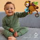 MOON Handcrafted Crochet  Toy with Ring & Clip Hanger- Lion