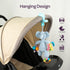 MOON Handcrafted Crochet  Toy with  Ring & Clip Hanger-Elephant