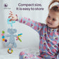 MOON Handcrafted Crochet  Toy with  Ring & Clip Hanger-Elephant