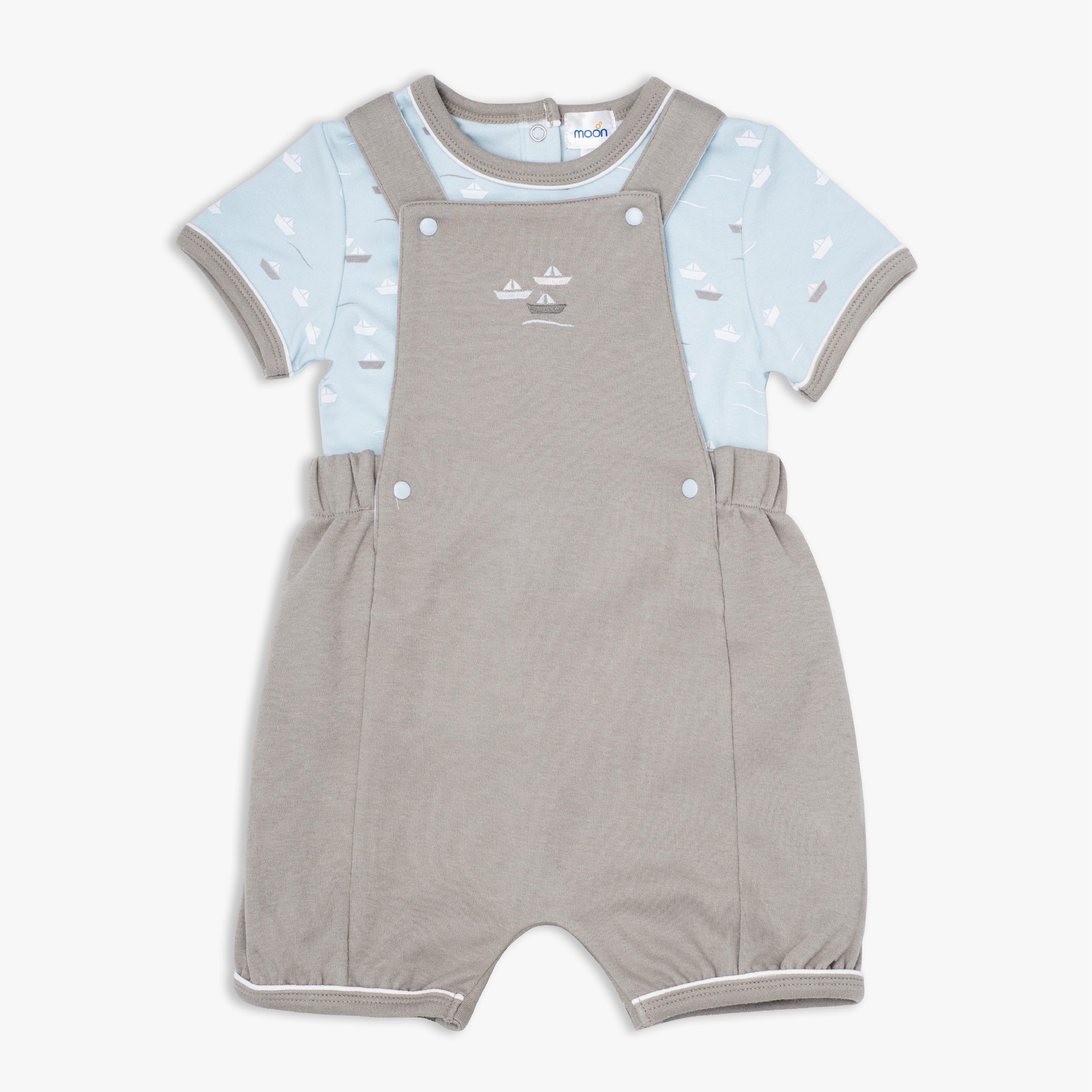 Dungaree & Top Set Teal - The Moon Brand™