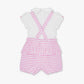Dungaree & Top Set Pink