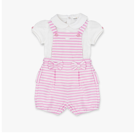 Dungaree & Top Set Pink