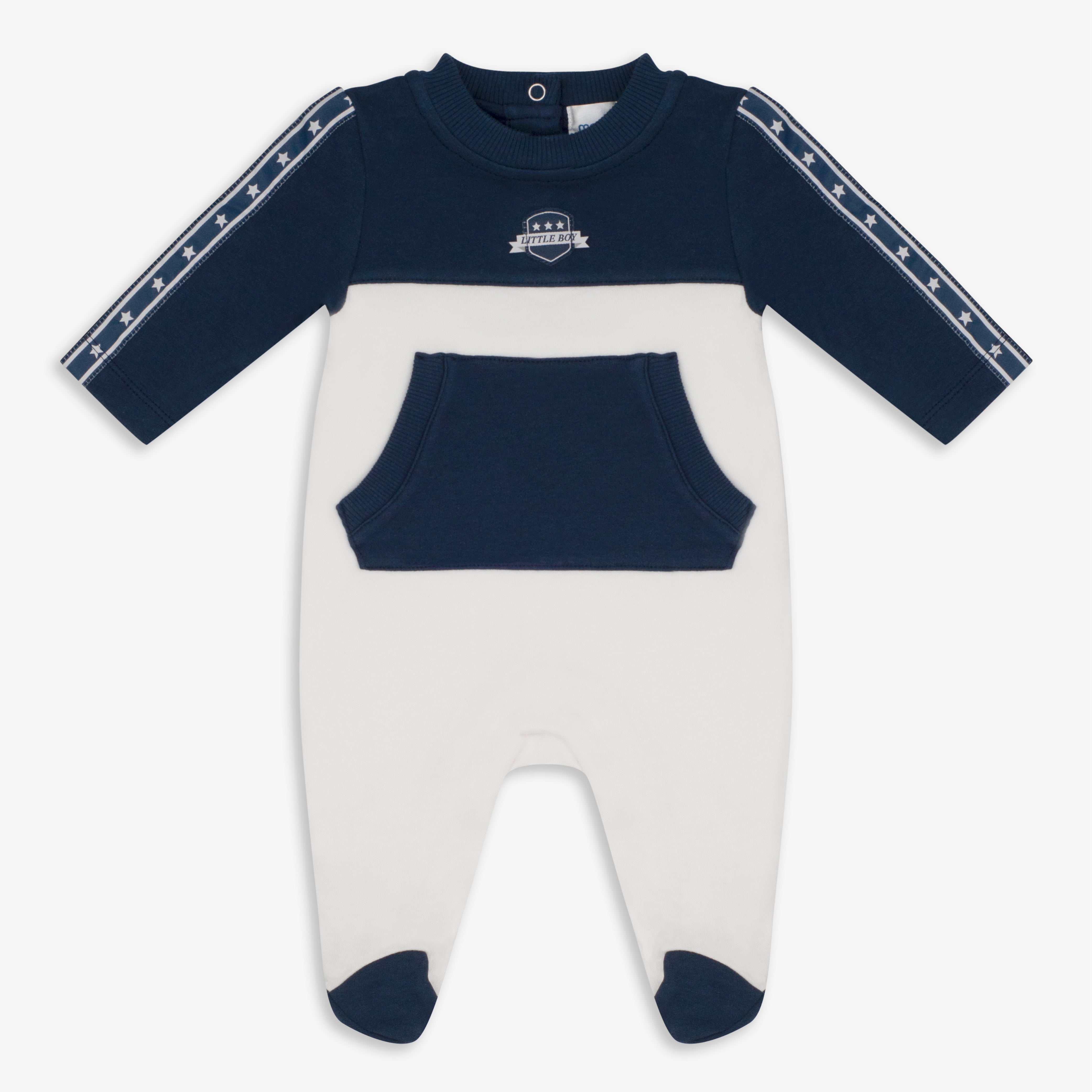 Cotton Sleepsuit Navy - The Moon Brand™