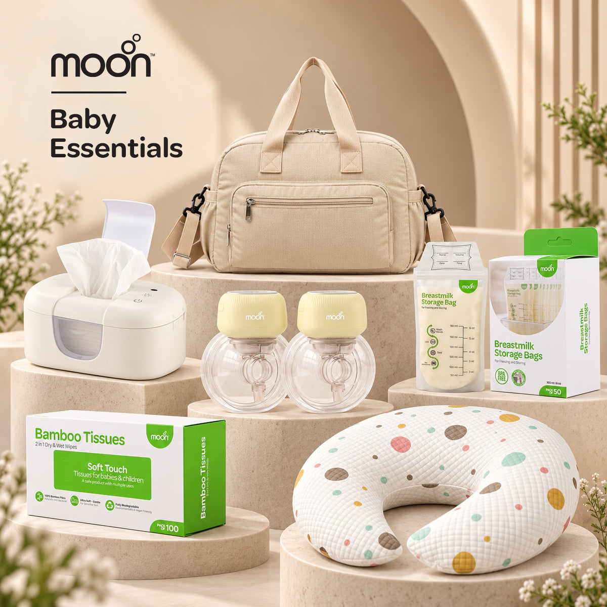 MOON Daily Care 6-piece maternity and baby essentials bundle
