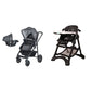 Tres 3-in-1 Travel System & Foldable Highchair Bundle