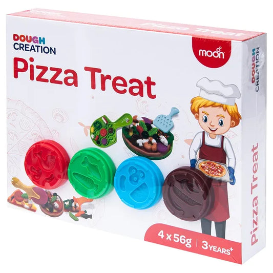 MOON Kid's Dough Pizza Treats - 4 x 56g/2oz dough pot.