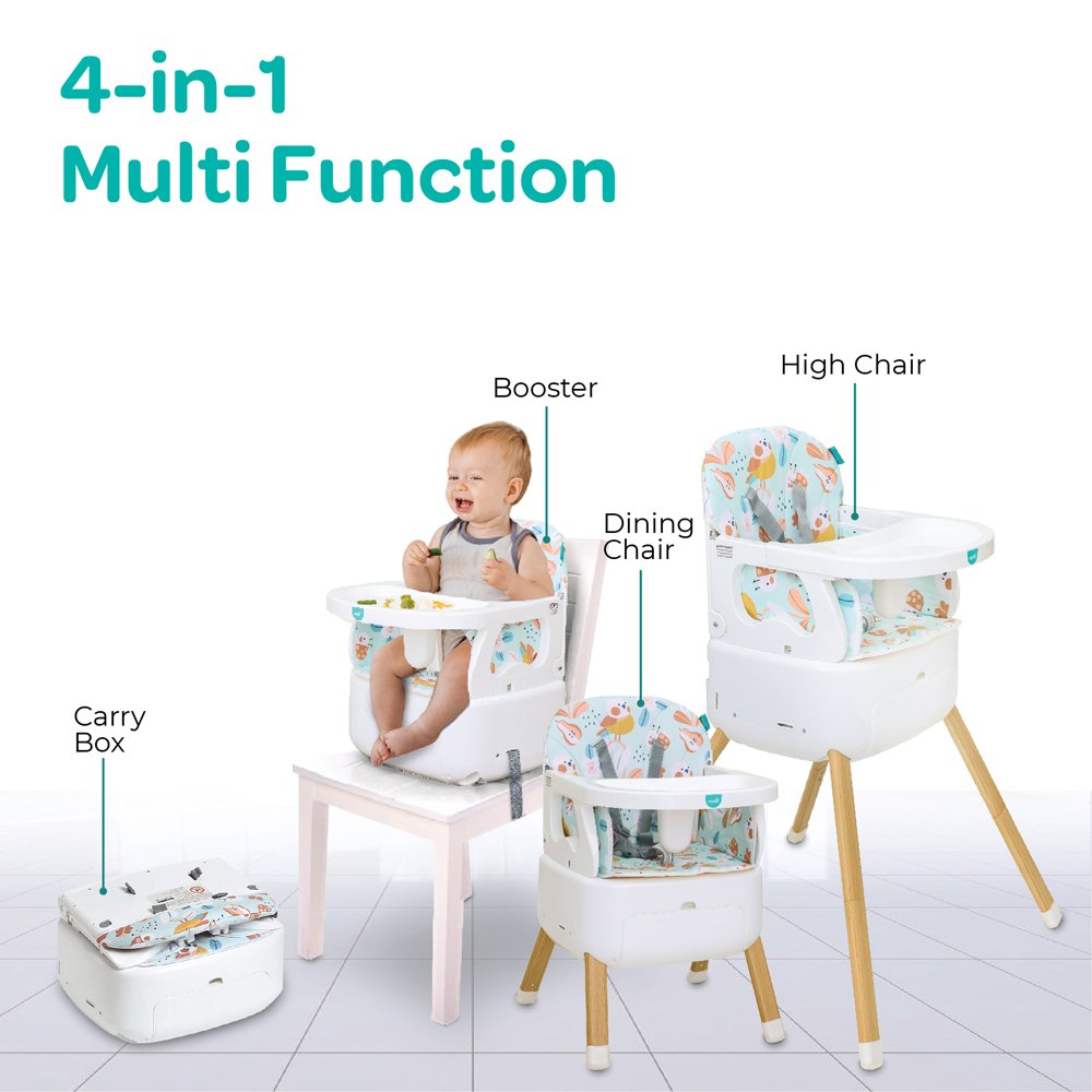 MOON 4-in-1 Highchair & Hopper Bundle