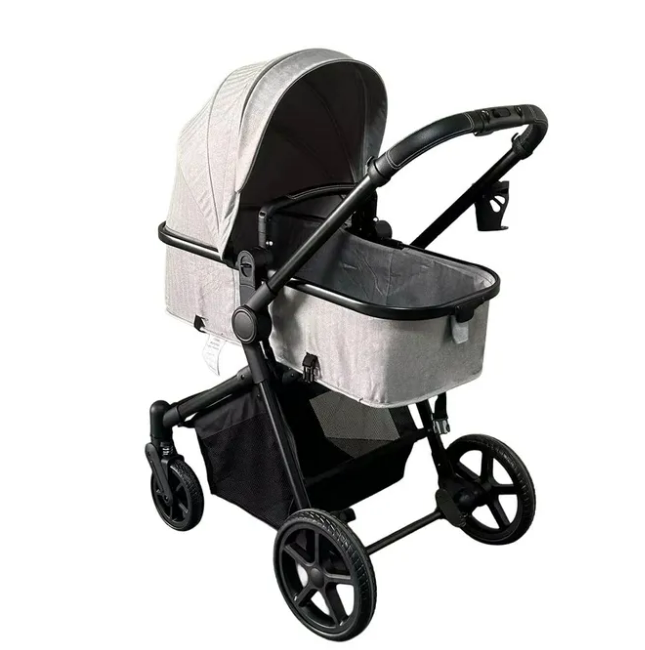 MOON Trezzo 3-in-1 Baby Travel System – Convertible Stroller, Car Seat & Bassinet  (0-22kg)-Grey